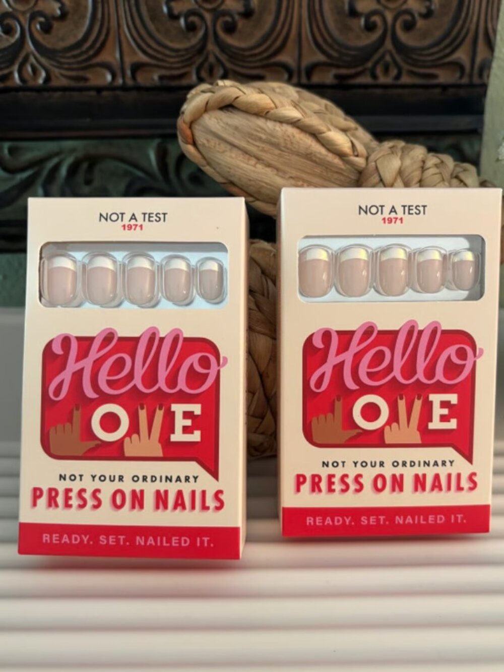 Hello Love “Not A Test” Press On Nails- set of 2
